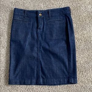Dark Denim jean skirt from banana republic